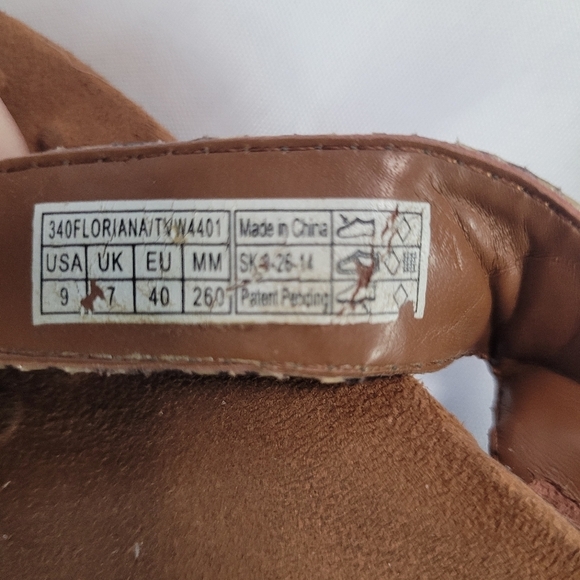 Vionic Floriana Brown Snakeskin Jewel Sandals Flipflops Women's Size 9 - Picture 7 of 8